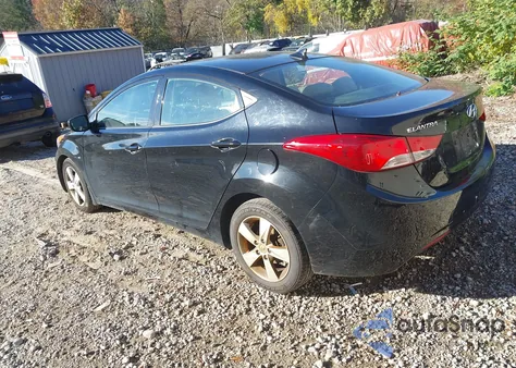 2013 Hyundai Elantra Gls из США, поврежденный, VIN 5NPDH4AEXDH327963